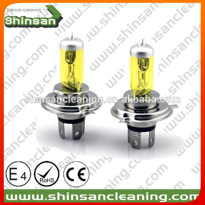 yellow light bulb h4/car halogen bulb/xenon h4 halogen bulb