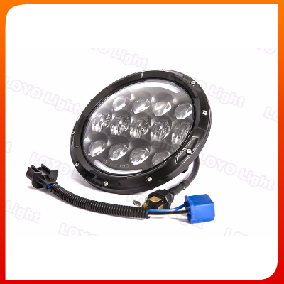 New 7 inch 105W 5500lumen round high low jeep wrangler LED headlight with turning function