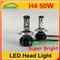 Car h4 led headlight bulbs H4 100w 10000lm led car headlight