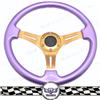 Car Alloy Wheels,3 Spoke Deep Corn Purple Steering Wheel