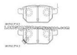 Auto Parts Brake Pads KD2781 For TOYOTA Corolla Car
