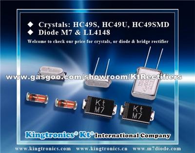 Kt Kingtronics Crystals Offer HC49S, HC49U, HC49SMD