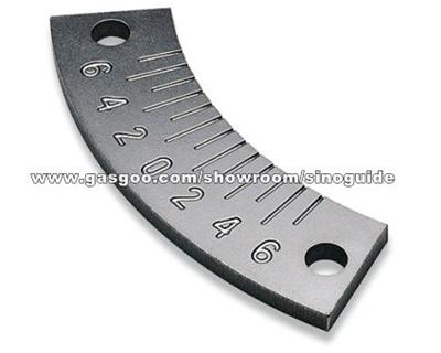 Ultra Fine Tolerances Chem Milled Stainless Steel Deflection Gauge