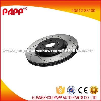 Japanese Car Disc Brake Parts Brake Disc 43512-33100 For Toyota Car