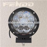 
45w round shape led work lamps aluminum PC lenses Stainless steel led car lamps flood lights condenser lights
