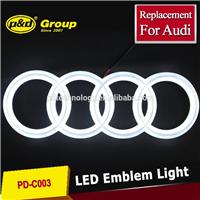 
Factory supplier Brightness 4D LED emblems replacement light For AUDI
