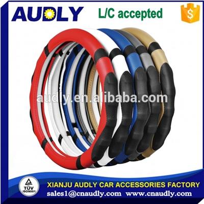 High Quality Universal 38cm PU Leather Car Steering Wheel Cover
