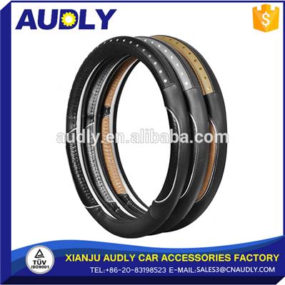 High quality wholesale custom Genuine Leather Car Steering Wheel Cover