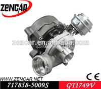 
Aftermarket GT1749V turbine turbocharger gt17v 717858-5009S for Superb Tdi engine
