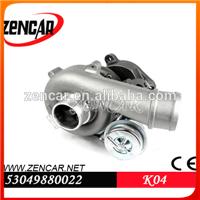 China Audi Turbo Charger Parts K04 for Audi S3 1. 8 T with Amk Engine 53049880022