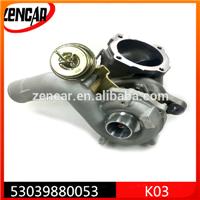China Golf Aftermarket 12 Month Warranty K03 Turbine Turbocharger 53039880053 for Golf