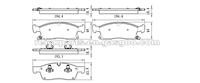 Jeep Grand Cherokee Brake Pad D1455 D1455-8655 Dodge Durango Brake Pad D1455 D1455-8655 DB2216