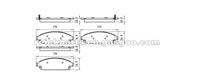 Jeep Grand Cherokee Brake Pad Jeep Commander Brake Pad D1080 D1181 D1080-7985 8297-D1181 D1181-8297