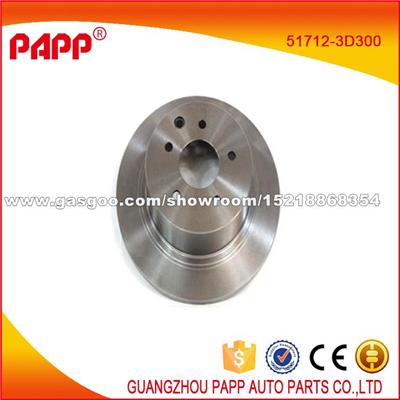 Auto Chassis Parts Wheel Brake Disc 51712-3D300 For Hyundai Elantra