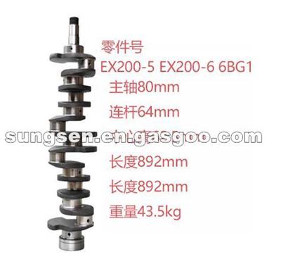 Crankshaft For ISUZU 6BG1 6BG1T 1-12310-448-0