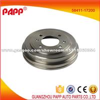 Car Parts Drum Brake For Hyundai Elantra Rear Brake Drums 58411-17200