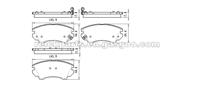 Chevrolet Camaro Brake Pad Chevrolet Caprice Brake Pad Buick Cascada Brake Pad Saab 9-5 Brake Pad D1404 D1557 D1404-8512 D1557-8769 DB1925