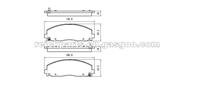 Chrysler Pacifica Brake Pad Dodge Grand Caravan Brake Pad Dodge Journey Brake Pad Ram CV Brake Pad Volkswagen Routan Brake Pad D1589 D1589-8800