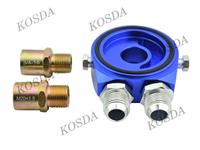 
M20 X 1.5 10AN Inlet Outlet Blue Oil Filter Cooler Sandwich Plate Adapters
