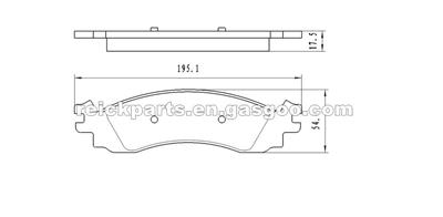 Ford Explorer Brake Pad American Truck Brake Pad D1158 D1158-8268 DB2115