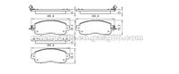 Nissan Altima Brake Pad Nissan Leaf Brake Pad D1650 D1650-8878