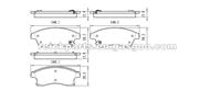 Chevrolet Cruze Brake Pad Chevrolet Sonic Brake Pad D1522 8730-D1522