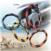 AUD-SWC09A Wholesale New Universal Fit Car PU Leather Sewing Steering Wheel Cover Wrap (Medium)
