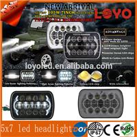 
NEW 105W 5x7" H4/H13 Plug LED driving light Rectangle Patented 5x7" LED Headlight
