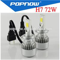 
China 11years Factory 72w 7600lm C6 H7 CAR S2 LED headlight
