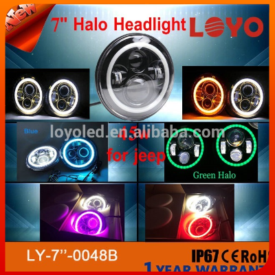 7" round led sealed beam 45w replacement headlight for jeep 7 inch offroad driving light for jeep wrangler