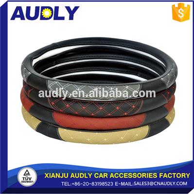 New design high quality PU leather Steering wheel cover wholesale