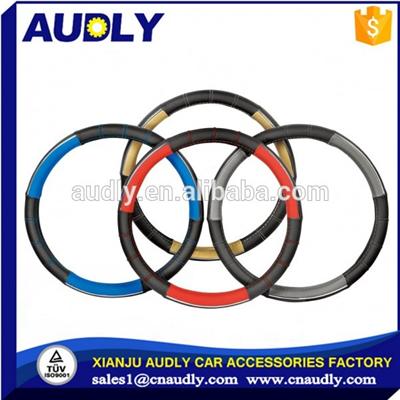 Standard Size Non-Toxic ODORLESS Leather Steering Wheel Cover