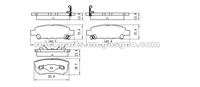 Jeep Compass Patriot Brake Pad Dodge Caliber Avenger Brake Pad Mitsubishi Lancer Outlander Brake Pad Chrysler 200 Sebring Brake Pad D1037 7940-D1037