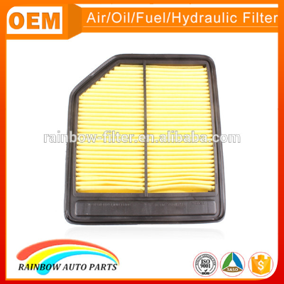 Japanese car light yellow green non-woven material 17220-RNA-A00 auto air filter