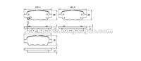 RENAULT Koleos Brake Pad Infiniti G25 G35 G37 M35 M35h M37 M45 M56 Q40 Q50 Q60 Q70 Q70L QX50 QX60 QX70 Brake Pad D1288 D905 D1288-8405 7784-D905