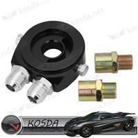 
3/4-16 Universal Aluminium Single Oil Filter Cooler Sandwich Oil Adapter Plate Kit
