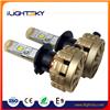 auto parts, high lumen automobiles 4000lm headlamp 12v dual color led csp chips car headlight bulb h7