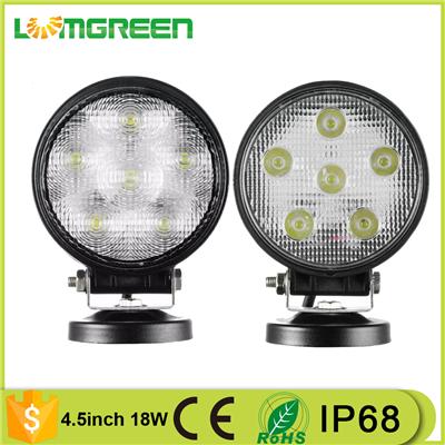 12V 24V 4.5'' 4.5inch 18W spot flood Round Epistar offroad car truck led driving light ,LED work light