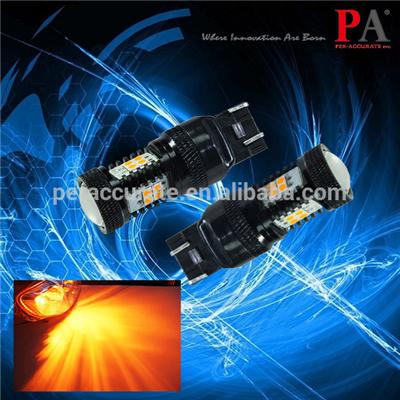 PA Turn Signal Light Bulb Yellow Amber Ultra Bright T20 7443 7440 3030 LED lens