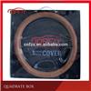 2017 Steering wheel cover/design your steering wheel cover/steering wheel cover Black Beige Grey Color Fashion Steering