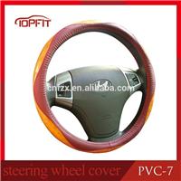 
2016 Novel design PVC leather steering wheel cover for USA car steering wheels
