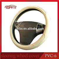 
Guagnzhou Factory 3-Spoke Wheel hand sewing Type and Leather, leather Material hand sewing leather car PVC steering wheel cover
