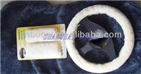 
Sheepskin steering wheel cover set
