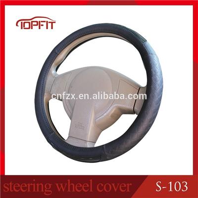 2016 genuine leather auto steering wheel cover for car steering wheel 14 inch size