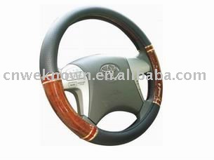 wood car steering wheel cover