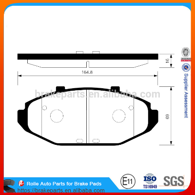 China Brake Pad Raw Material MDB2143 7617-D748 Brake Pad Hi-q for Car Brake System