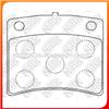 BRAKE PAD A-82K AN-82K AFP47 D146-7046 D1011 44060-A1386 44060-V0326 44060-V0327 PF-2060 SN723
