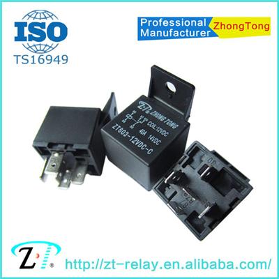 ZT603 12v 24v 4pin 5pin 30a 40a 60a 80a auto relay car horn relay