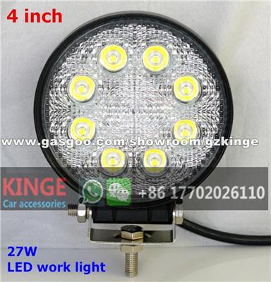 KGKIN 18W Round LED Work Light Auto Headlamp