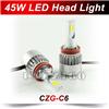 
CZG-C6 car led headlight H1/H7/H8/H11/9005(HB3)/9006(HB4),H4 45w 3000lm 90w 6000lm h4 led headlight car led head light bulbs
